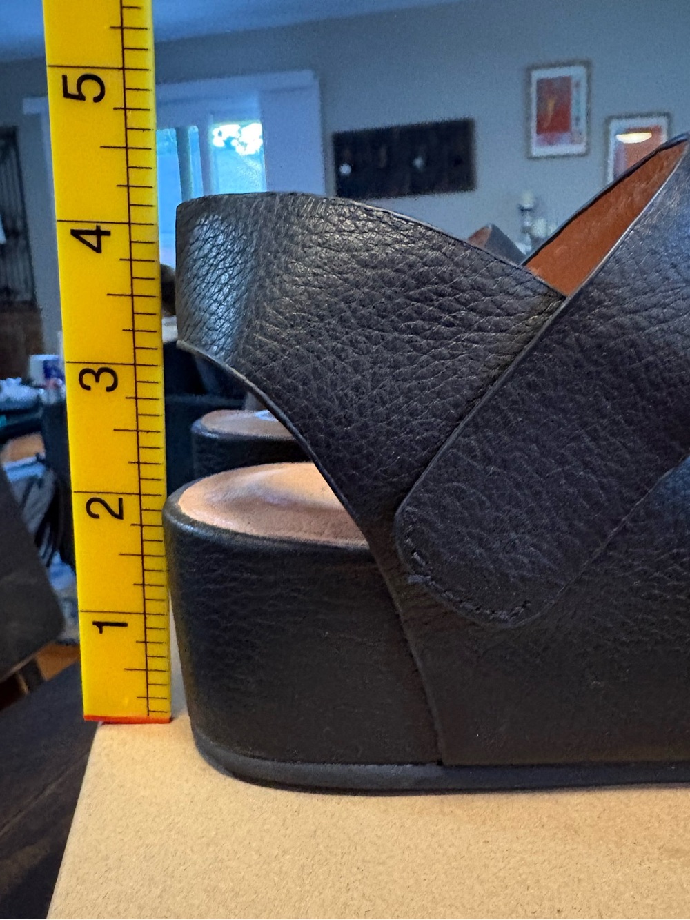 Gentle Sole By Kenneth Cole Women's Black Wedge Sandals, Size 7 (Original Box!) - Picture 8 of 9